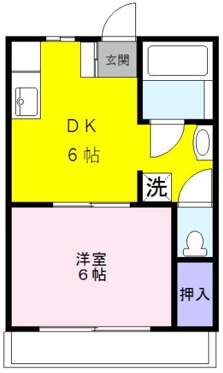 柿の木ハイツ 間取り