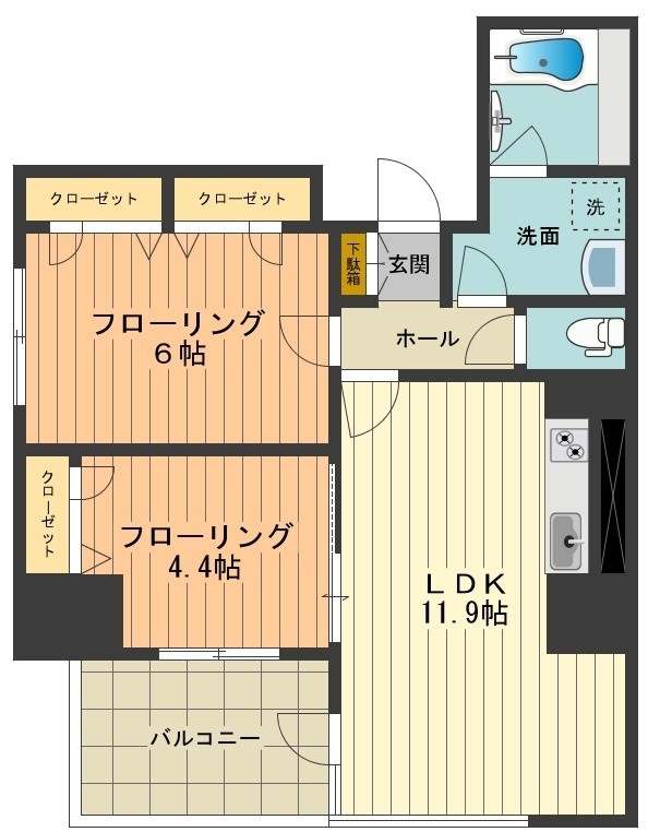 シャーメゾンステージ日野 間取り図