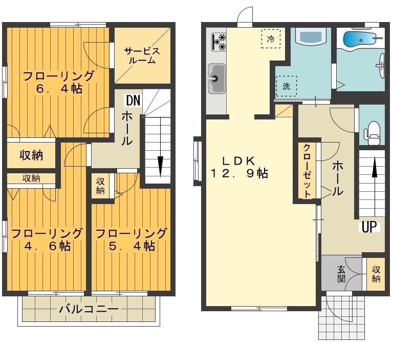 メゾングレースＢ 間取り図