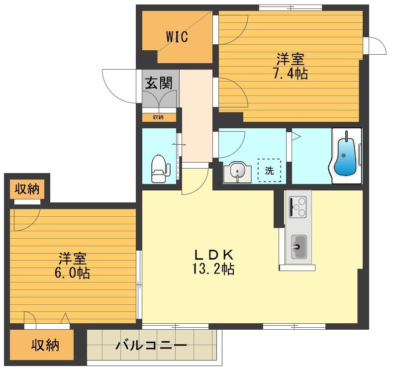 Espoir Ⅱ 間取り図