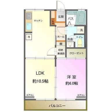 シティハイムハーモネート 間取り図