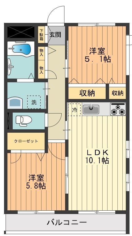 メゾングレースＡ 間取り図