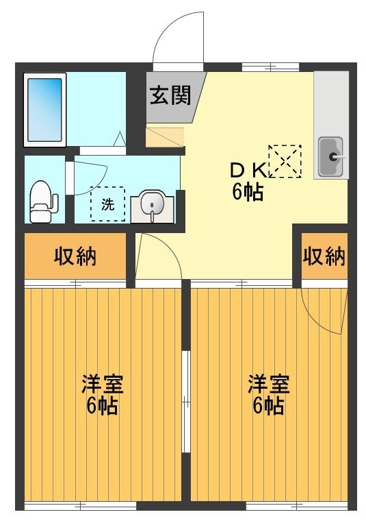 グランメールオオイシ 間取り図