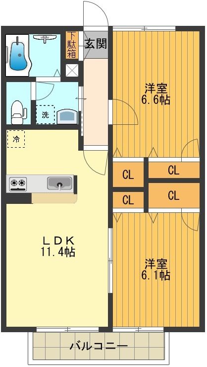 グランルージュ 間取り図