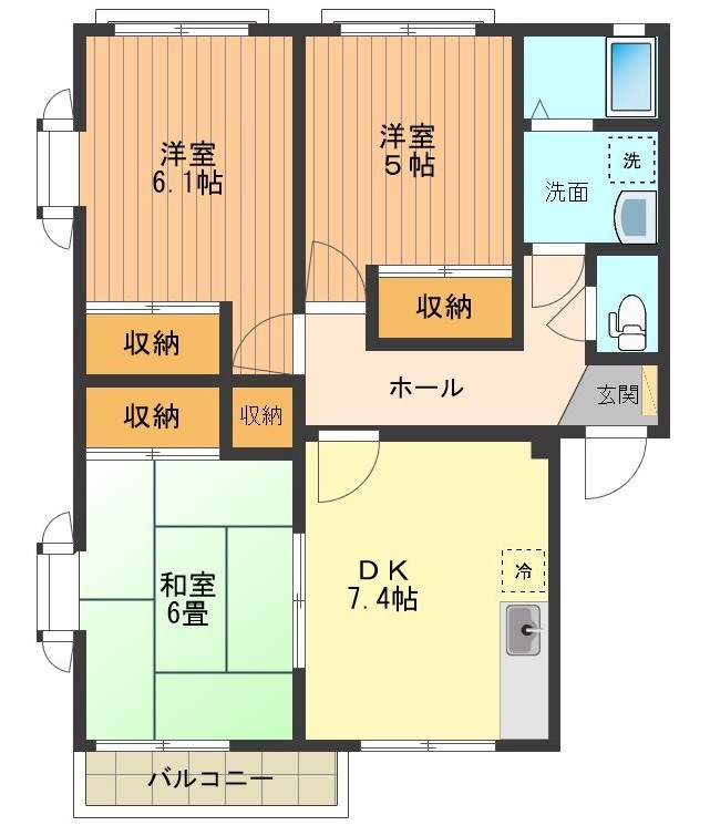 ストークヴィレッジB 間取り図