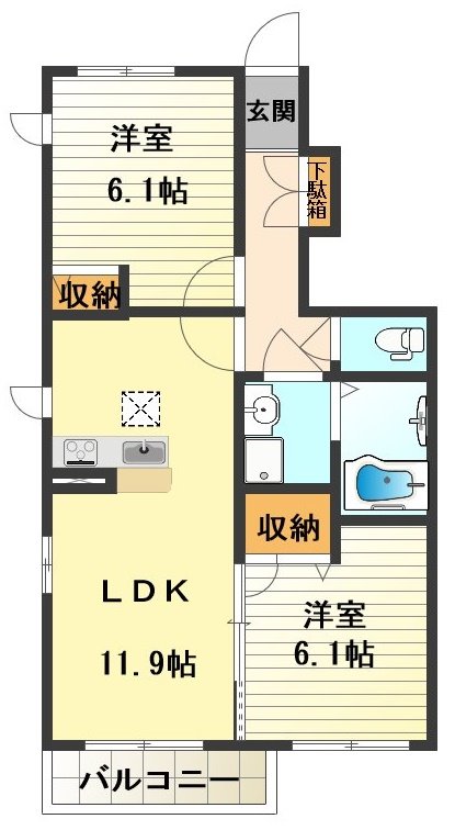 さくらハウスＡ 間取り図