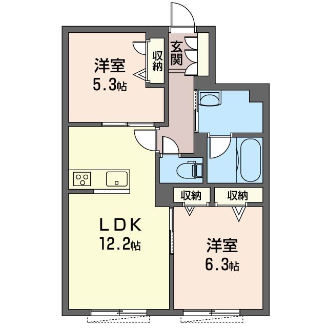 シャルム下田 間取り図