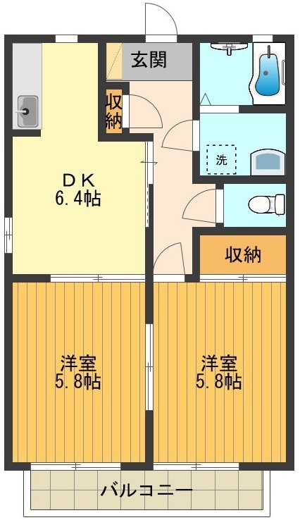 エクセルみねきC 間取り図