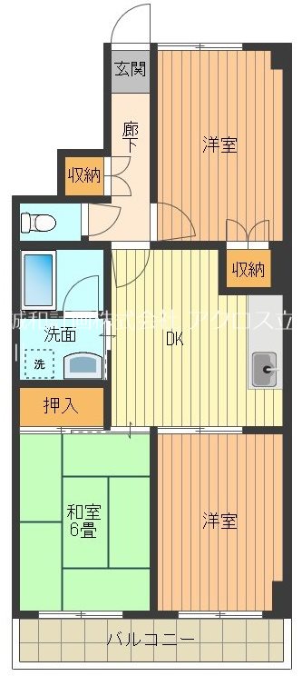 マンション田島 間取り図