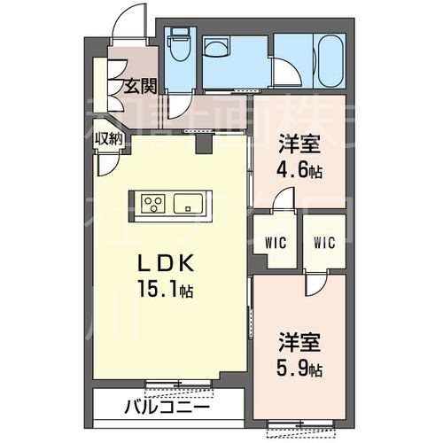リラフォートタカマツ 間取り図