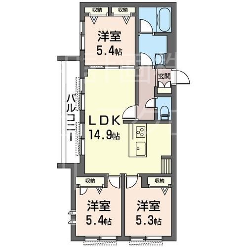 リラフォートタカマツ 間取り図