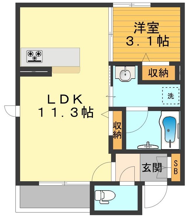 サニーコート 間取り図