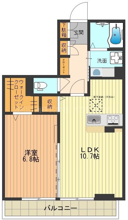 イグレック立川Ⅱ 間取り図