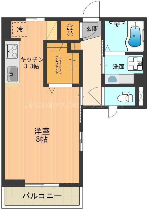 イグレック立川Ⅱ 間取り図