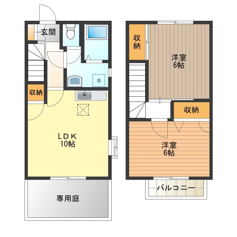 グランメール昭島Ｂ 0101号室 間取り