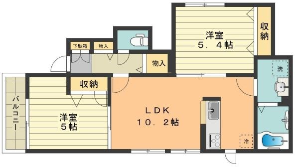ルシェッロ 0101号室 間取り