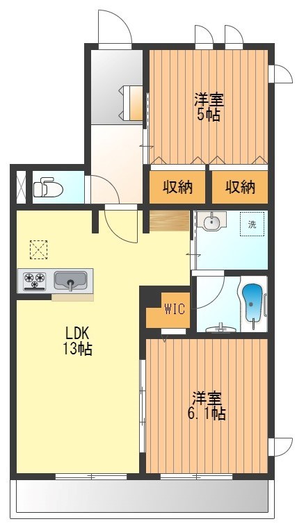 AOZO　HAUS 101号室 間取り