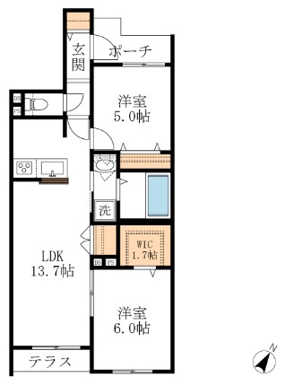 クオン　ティーグル 間取り図