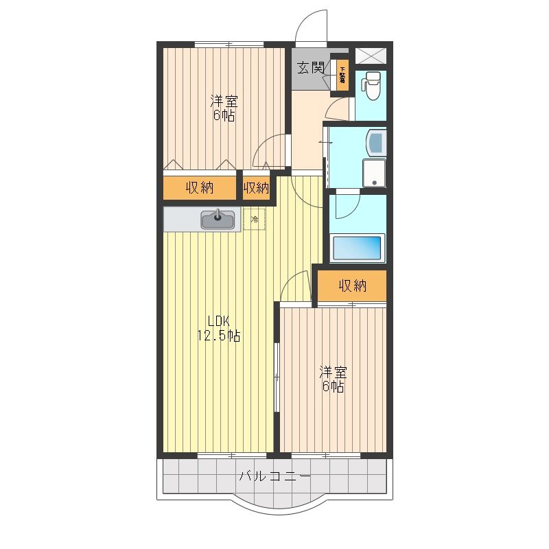 緑山ハイツＣ 間取り図