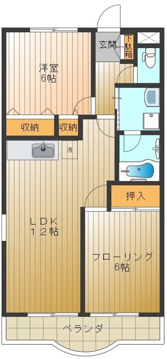 緑山ハイツＣ 間取り図