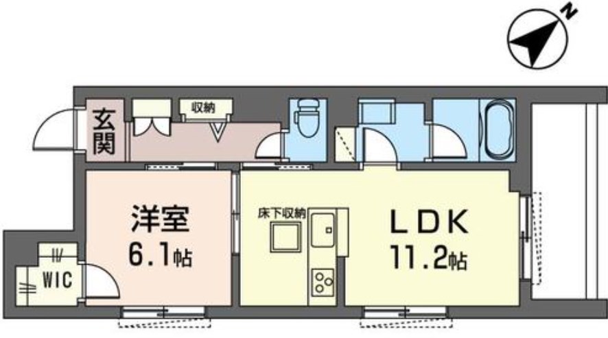 メゾン・ド・オウルⅡ 0102号室 間取り