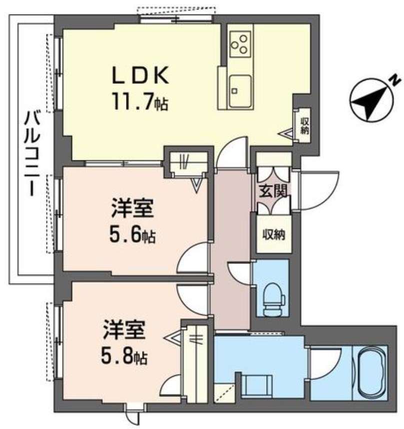 メゾン・ド・オウルⅡ 間取り図