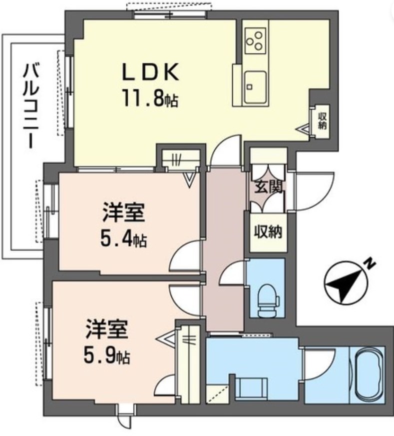 メゾン・ド・オウルⅡ 間取り図