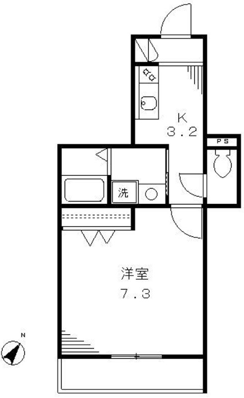 メゾン　デ　ラ　ヴィレ 間取り図