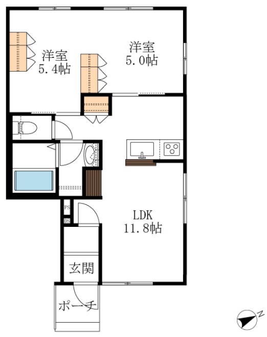 メゾンイガラシ 間取り図