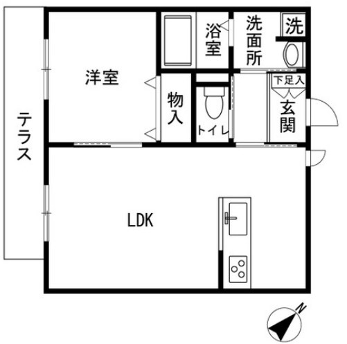 アネックス国立 間取り図