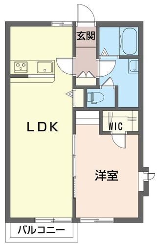 サンハイツクリハラＡ 間取り図