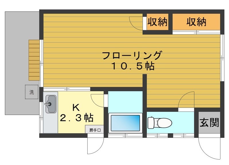 ベルウッド 0107号室 間取り