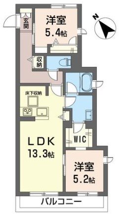 グレース　セゾン 間取り図