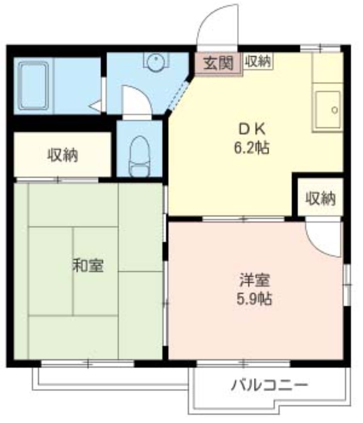 ジュネス２２ 間取り図