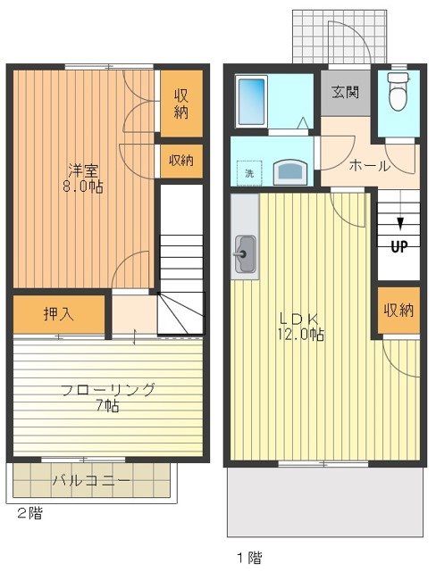 サンモールめじろ台Ａ 間取り図