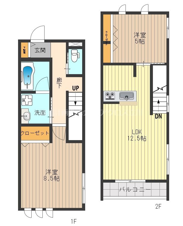 ＡＯＺＯ　ＨＡＵＳⅡ 107号室 間取り