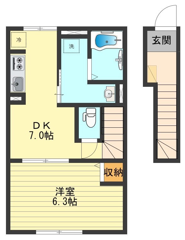 Orchid（オーキッド）A 間取り図