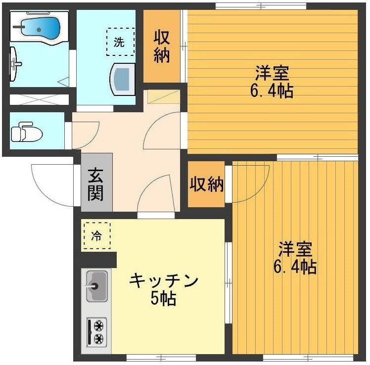 フレグランス平山C 間取り図