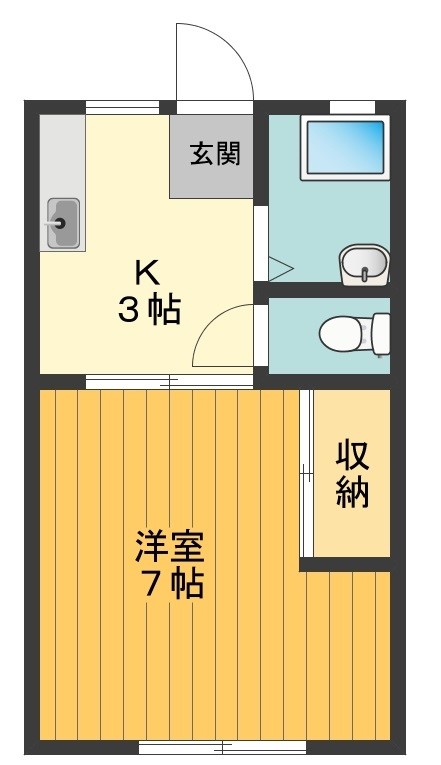 ユーハイツ岸野 間取り図