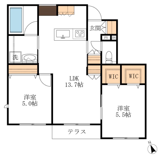 ル・プルニエ 間取り図