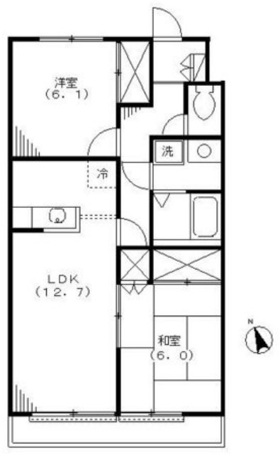 ファーストメゾンＢ 間取り図