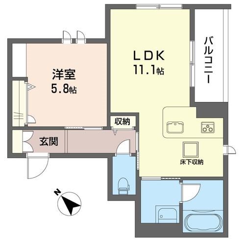 サンコリーヌ立川 間取り図