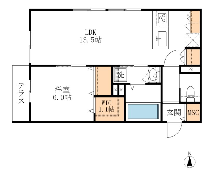 仮称）玉川町５丁目へーベルメゾン 間取り図