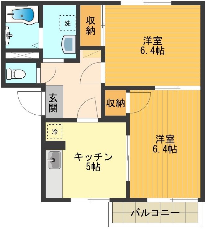 フレグランス平山Ａ 間取り図
