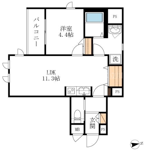 ADAMAS国立 間取り図