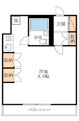 イナミハイム 302号室 間取り