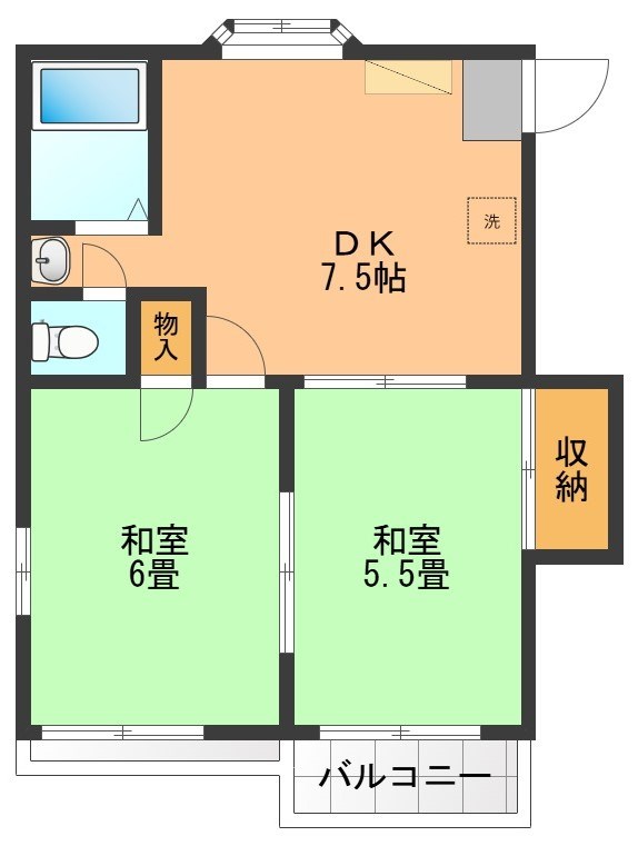 ホワイトクレスト 間取り図