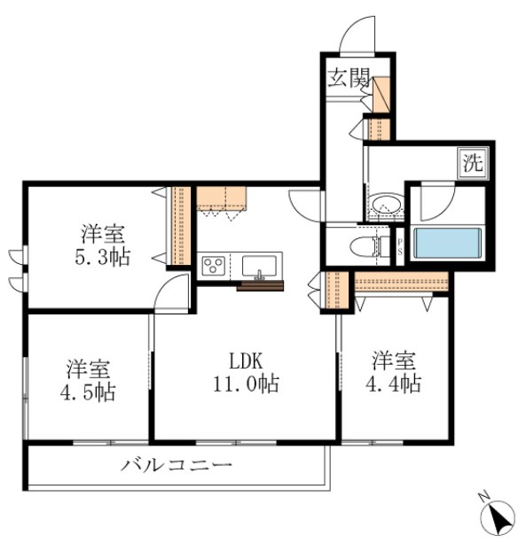 ＳＯＬＡＮＡ 間取り図