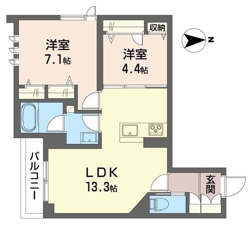 グランコスモ 間取り図