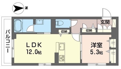 グランコスモ八王子 間取り図